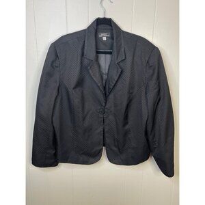 Giorgio SantAngelo Womens Black Textured Blazer 24W